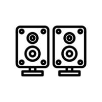 Sound box vector icon. music, audio. line icon style. Simple design illustration editable