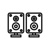 Sound box vector icon. music, audio. line icon style. Simple design illustration editable