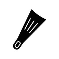 Swimming fins icon vector. Swimming, sport. Solid icon style, glyph. Simple design illustration editable vector