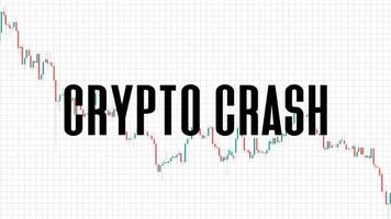 abstract background of crypto crash on white background vector