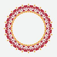 round frame on a white background with modern color vector