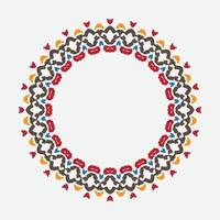 round frame on a white background with modern color vector