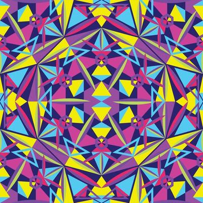 Fractal kaleidoscope Bright Color Pattern Background