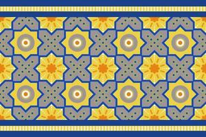 Geometric ethnic pattern traditional design abstract background, vector and illustration.
