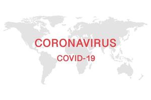 Coronavirus pandemic around the world background. vector