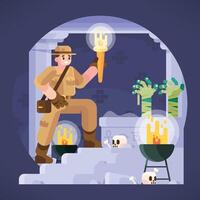 Mummy's Grave Adventure vector