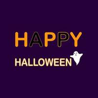 Happy Halloween vector lettering.