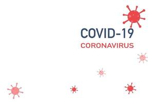 antecedentes de pandemia de coronavirus. vector