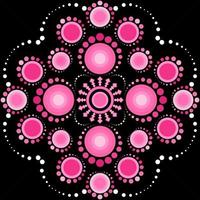 Maya pattern abstract background. vector