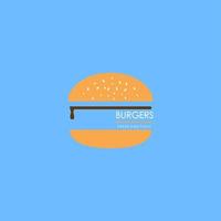 un diseño de icono de logo de hamburguesas para web o negocio. vector