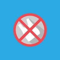 no use plastic bag banner icon sign vector