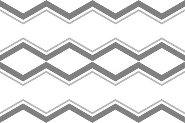 Seamless vector wavy zigzag on white background.