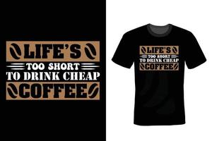 Coffee T shirt design, vintage, typography vector