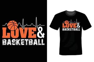 diseño de camiseta de baloncesto, vintage, tipografía