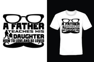 Father T shirt design, vintage, typography vector