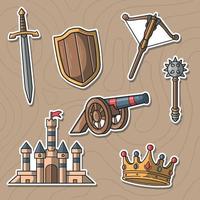 Medieval Kingdom Set vector