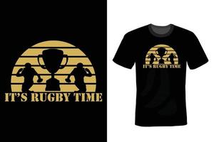 diseño de camiseta de rugby, vintage, tipografía vector