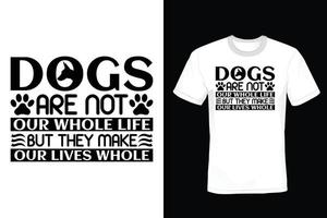 diseño de camiseta de perro, vintage, tipografía vector
