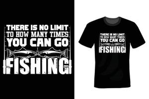 Fishing T shirt design, vintage, typography vector