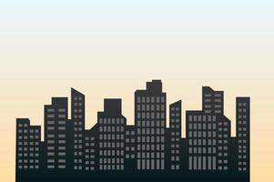 Stacked City Building Cityscape vector