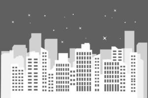 vector de ilustración de concepto de ciudad de fondo de ciudad blanca