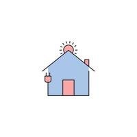 Modern Technology home icon vector