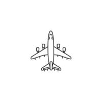 user experience airplane icon vector