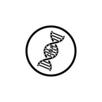 DNA, genetic sign, medical , health icon vector