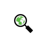 eco green world find icon vector