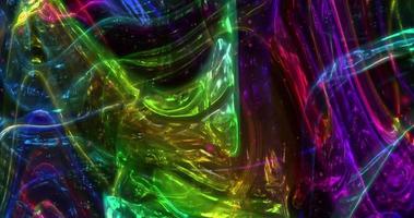 fundo gradiente colorido. textura desfocada gradiente multicolorida. gráfico de movimento de colors.fractal torcido abstrato. video