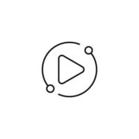 user experience media player icon vector