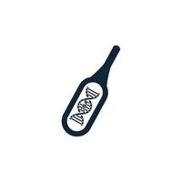 DNA, genetic sign, medical , health icon vector