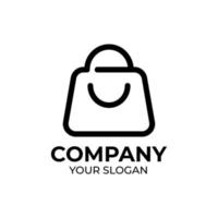 Happy shop logo design vector