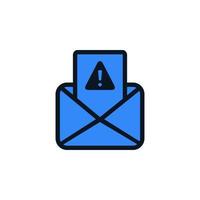 Email Spamming Icon, Spam mailing, wrong e-mail address icon vector