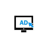 Media, ad, Video, advertisement, advertising, social icon vector