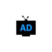 Media, ad, Video, advertisement, advertising, social icon vector