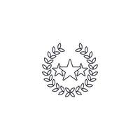 Business success star achievement icon vector