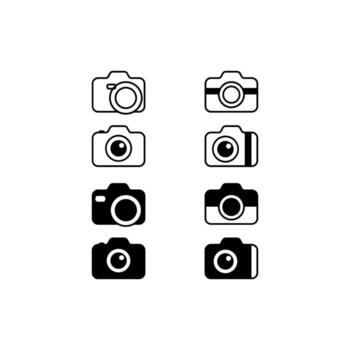 Camera icon Set vector