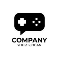 Game chat logo design vector