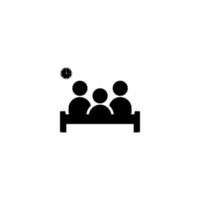 Corporate waiting icon black color vector