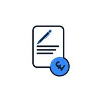 SEO, Article submission icon design vector