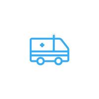 icono de coche, autobús, icono de ambulancia símbolo de diseño vectorial vector