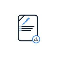 SEO, Article submission icon design vector