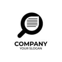 Find Document logo design vector