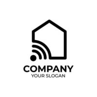 Smart home logo design vector