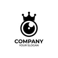 King camera logo design vector