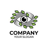 Vision eye logo design vector