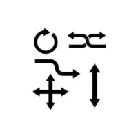 Arrows icon set vector