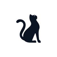 diseño de vector de icono de gato creativo