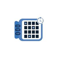 vector de icono de horario de calendario